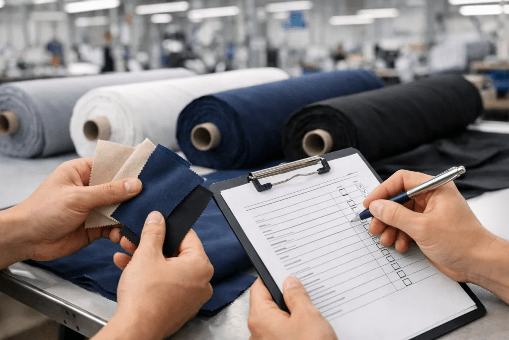Sportswear finishing inspection