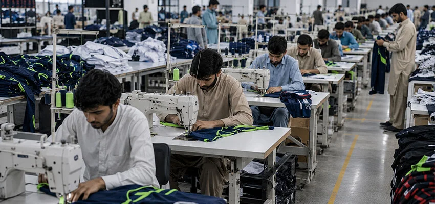Sportswear manufacturing production